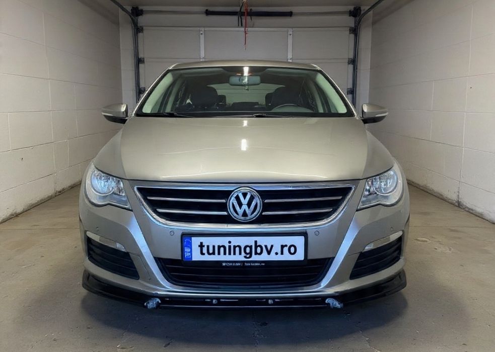 Spoiler Fusta Lip Prelungire Bara Față Volkswagen Passat CC NFL Negru