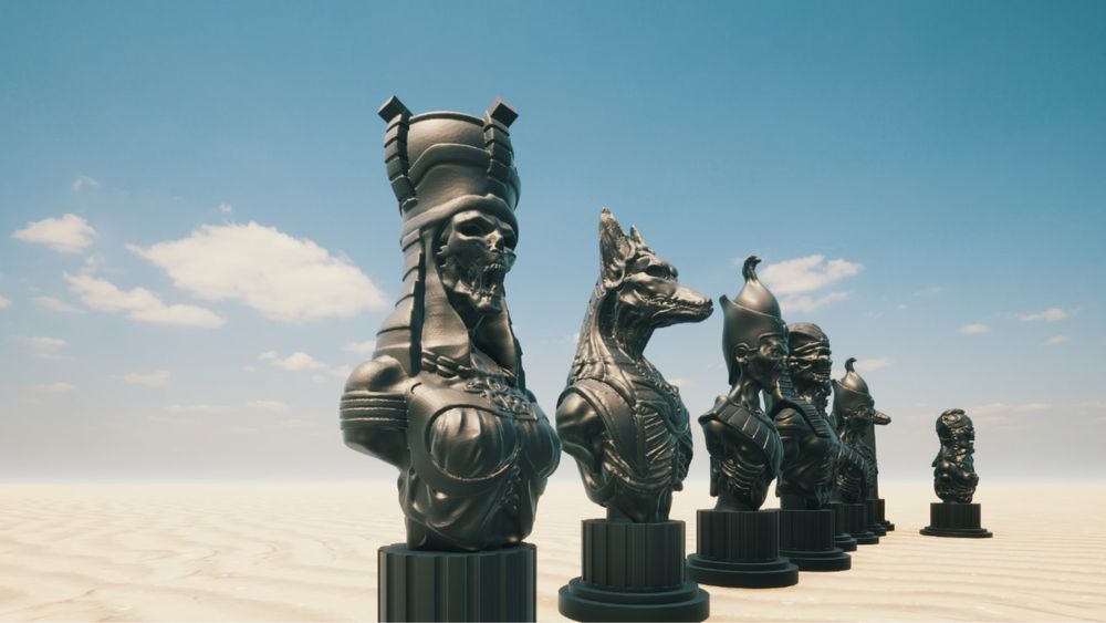 Шахматы, изготовлены на 3d принтере