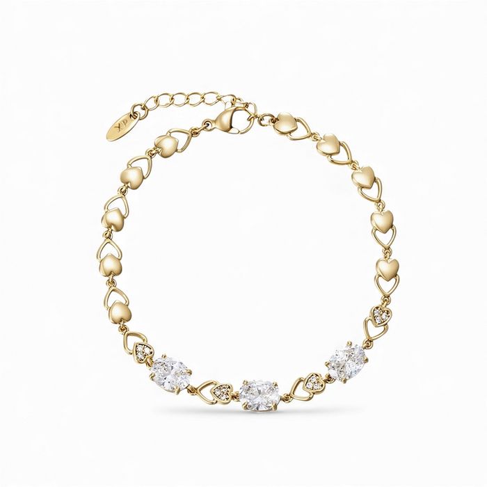 Чисто нова дамска позлатена гривна