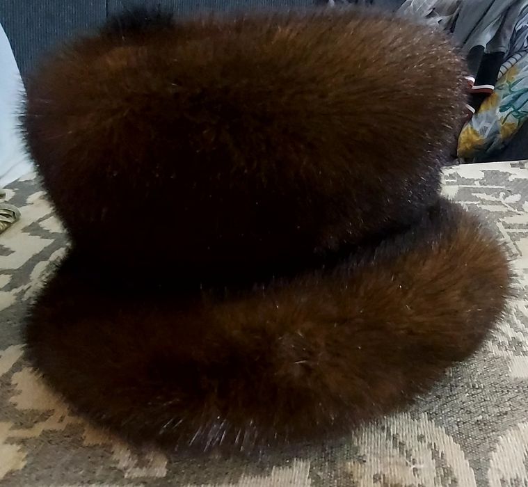 Шапка норковая б/у