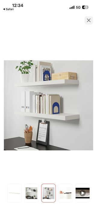 Продам белые полки от икеа