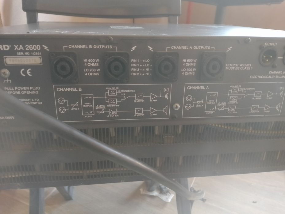 Dynacord xa 2600(Динакорд RCF Ev Electro voice JBL)