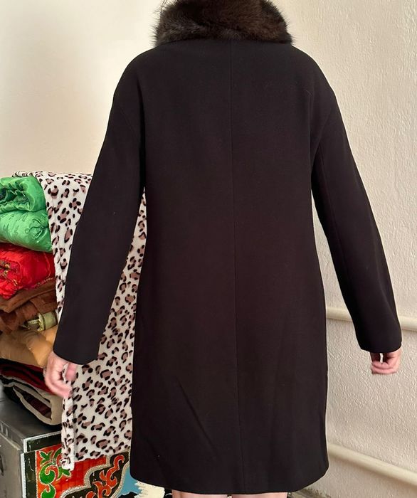 Кашимер пальто  воротник бобёр