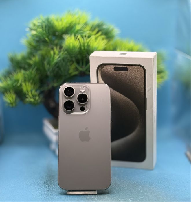 ПЕРФЕКТЕН!!! Apple iPhone 15 Pro, 128GB, 5G, Natural Titanium