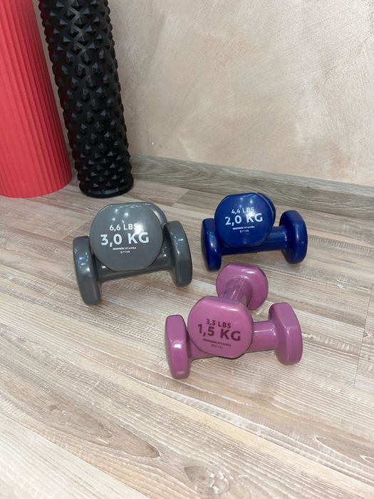 Дъмбели с винилово покритие/1,5кг/2кг/3кг
