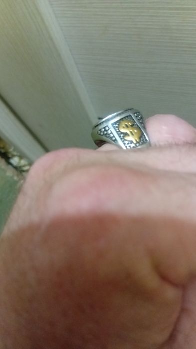 Печатка серебро925пр с чёрным агатом.