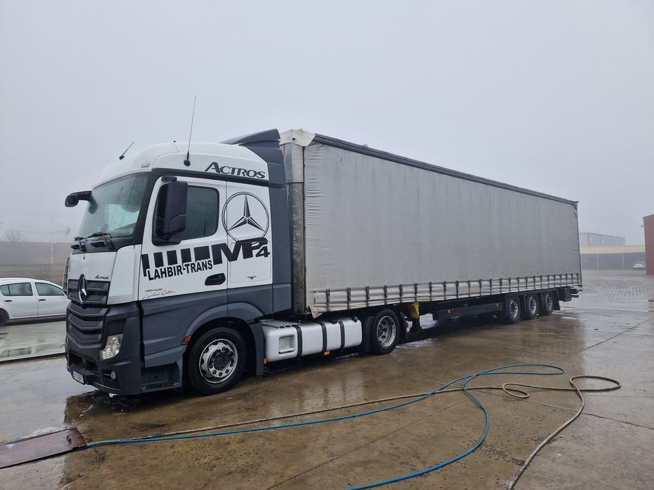 Vând ansamblu mega mercedes actros plus semiremorca schmitz
