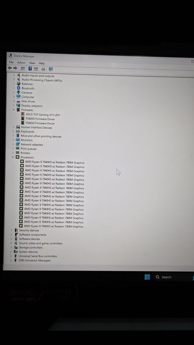 Asus TUF RTX4060/Ryzen 9-7940HS/32gb ddr5/1tb SSD