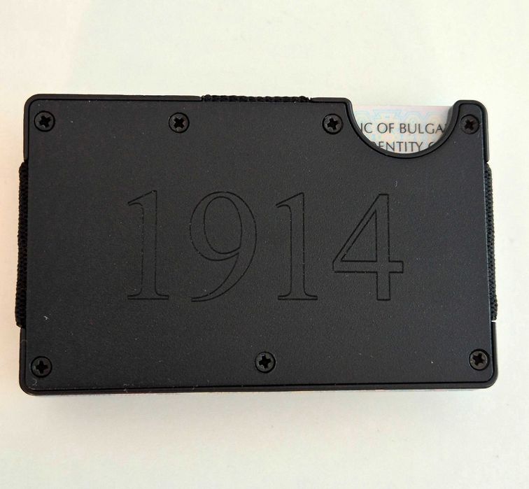 Минималистичен RFID портфейл „Левски 1914“ – Компактен и защитен