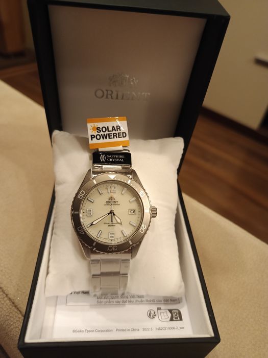 Orient RA-WJ0003S10B, încărcare solară, ORIGINAL, cutie sigilată.
