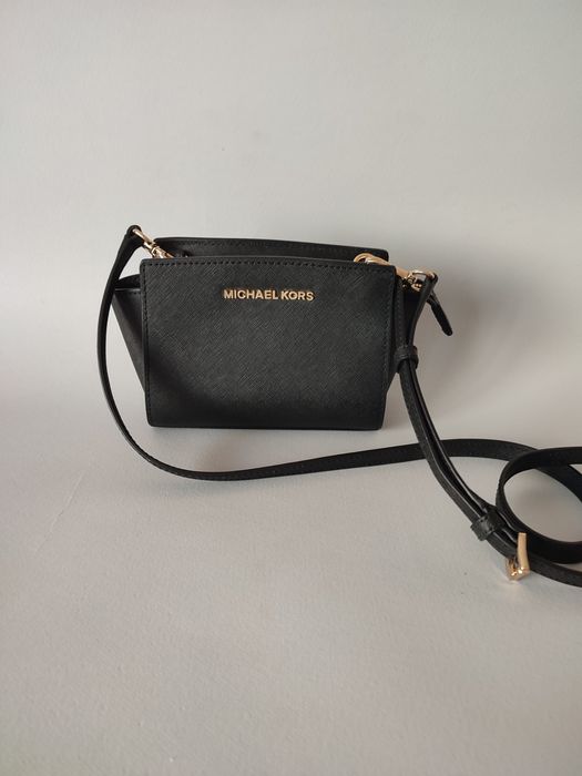 Michael Kors нова дамска чантичка естествена кожа сафиано