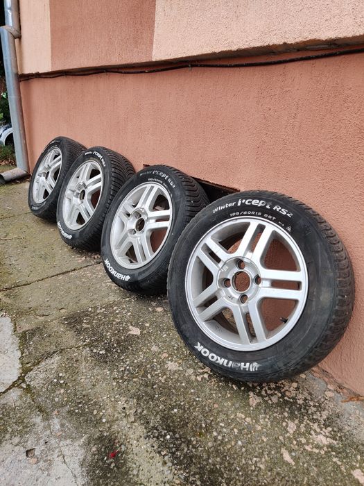 Set roți Ford ,anvelope iarnă+ jante aluminiu R15