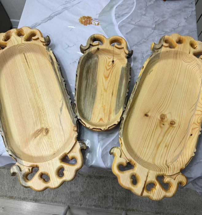 Деревянный астау для мяса 1 комплект