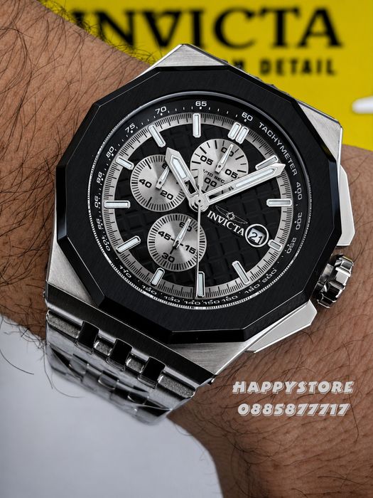 INVICTA Akula steel Black dial 48 mm, Инвикта нов мъжки часовник