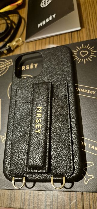 MRSEY iPhone 13 PRO MAX black Vegan PU Leather