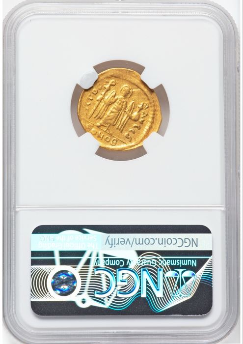 Златен сертифициран солид на Император Фока