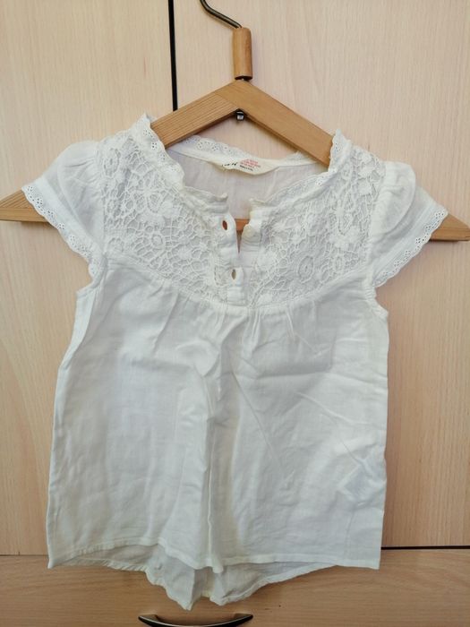 Памучна блузка за момиче Н&М