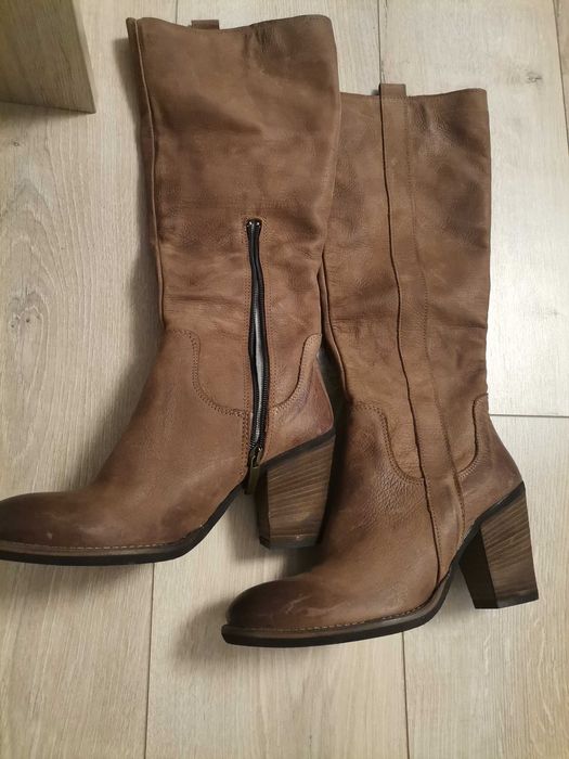 Ботуши  естествена кожа Италия