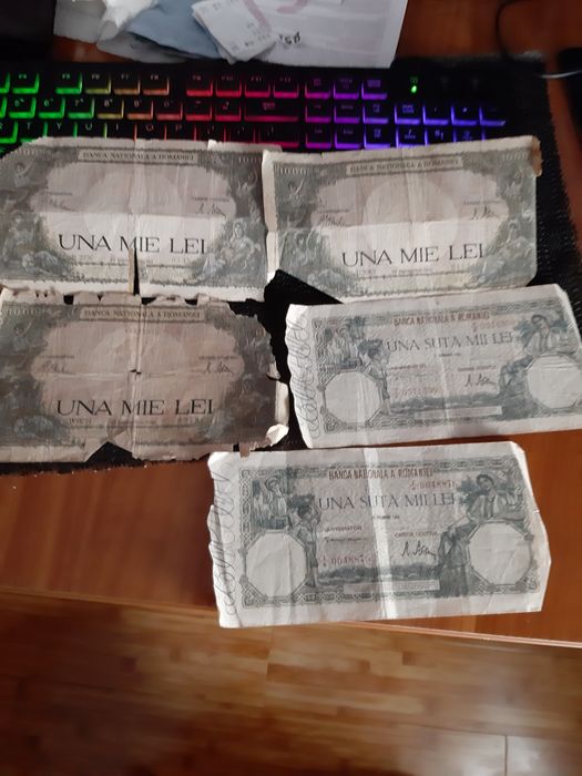 Schimb cu multimetru  -  Bancnote vechi România  pret 100 lei.