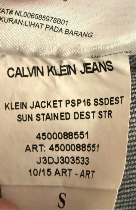 Geacă Denim Calvin Klein Jeans