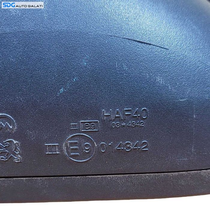 Oglinda Electrica Dreapta Peugeot 207 2006 - 2014 Cod E9014342 [L8877]