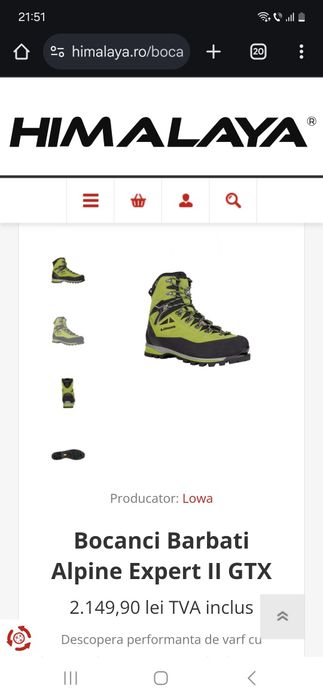 Bocanci 4 sezoane lowa alpine expert 2 gtx