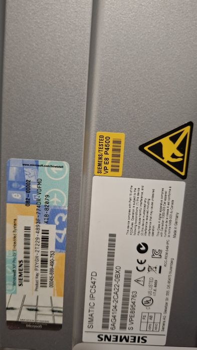 Siemens SIMATIC IPC547D Industrial PC / Rack PC