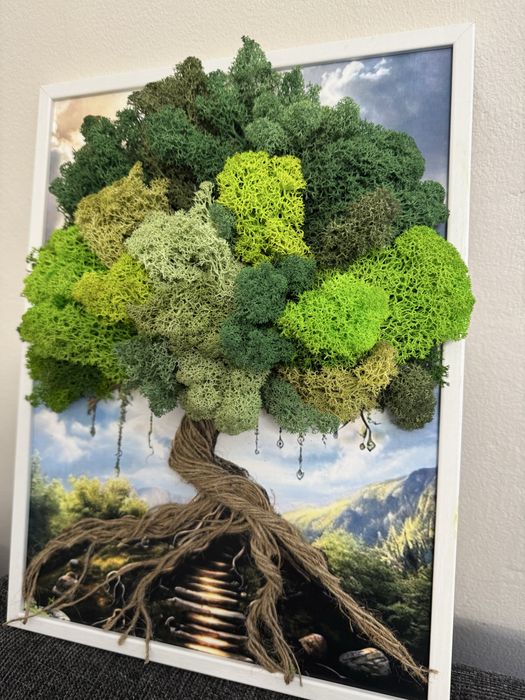 Картина за повод със скандинавски мъх