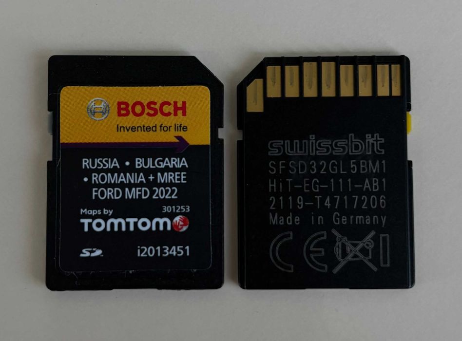 2023 Нов FORD MFD SYNC1 Sd Card Russia Bulgaria Romania България Карта