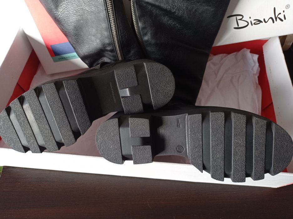 Ботуши Bianki черни високи