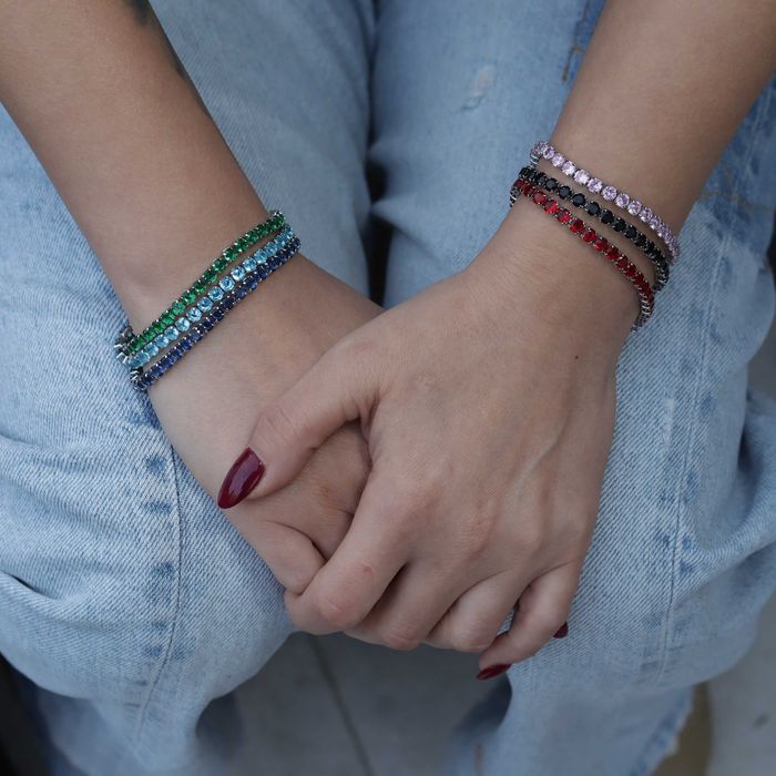 Bratara tenis cu cristale zirconiu 3 mm de dama sau de barbat