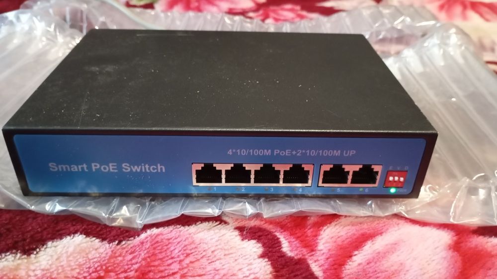 Сетевой 4х портовый Пое Свитч