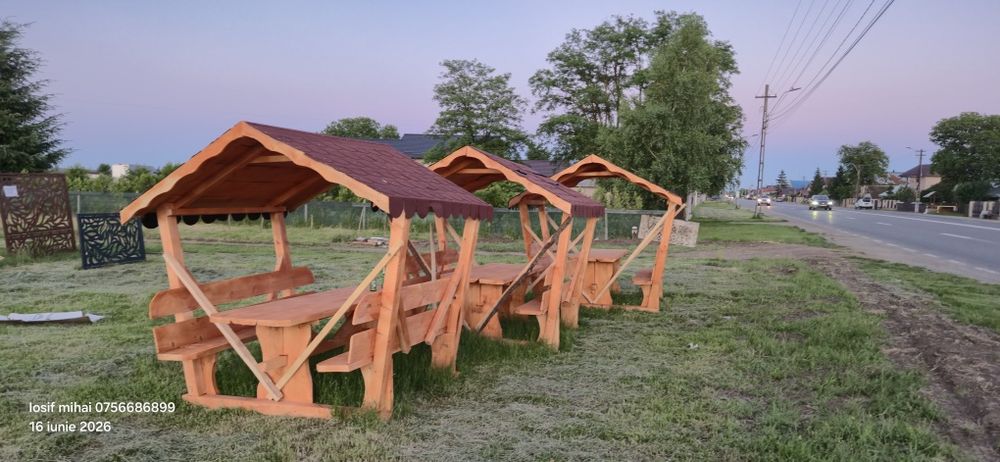 Foisor din lemn masic 2×2m sau 3×2m