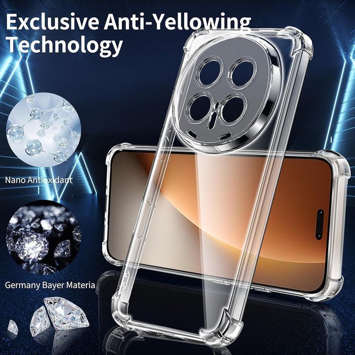 Прозрачен силиконов удароустойчив кейс за honor magic8 pro със защита