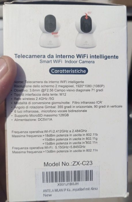 Camera de supraveghere Antela ZX-C23 oferă o imagine clară, detaliată