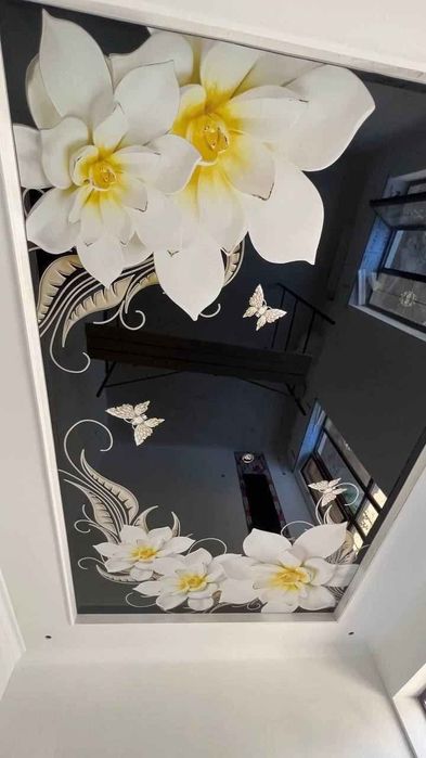 NATIJNOY PATALOK va 3d aboy / Натяжной паталок и 3Д обои