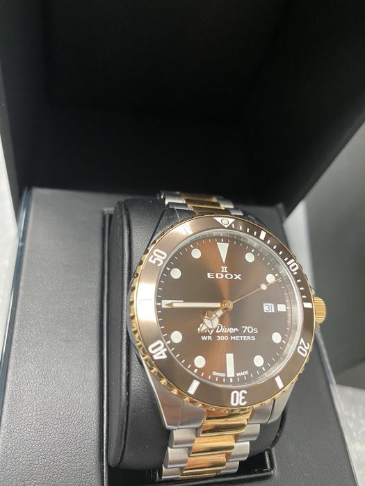 Нов Мъжки часовник edox sky dyver 70 s с гаранция