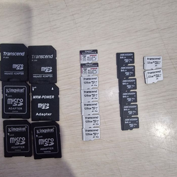 Продам SD card(Флэшки) 128G, 64G, 32G.