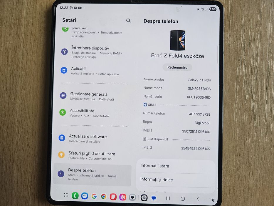 Samsung Z fold 4, 512 Gb stacre, 12 Gb ram
