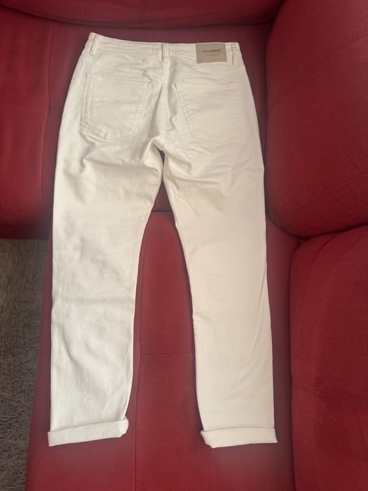 Бели Дънки SLIM EUR 40 Pull&Bear