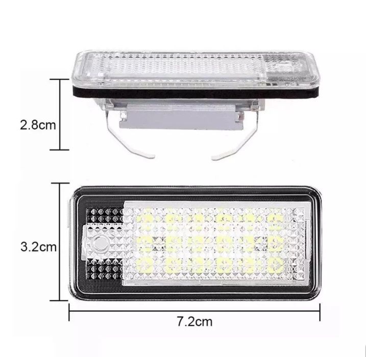Lampi LED numar DEDICATE AUDI A3 A4 A6 A8 Q7 RS4 RS6 S3 S4 S8