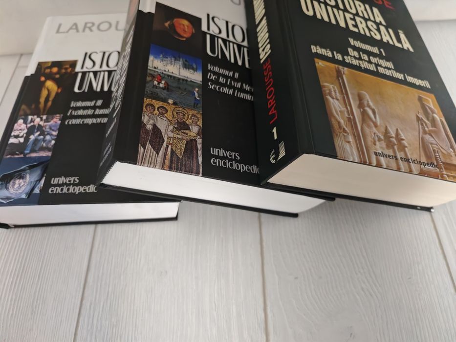 Set Istoria Universala, Larousse, Complet, 3 vol, Univers Enciclopedic