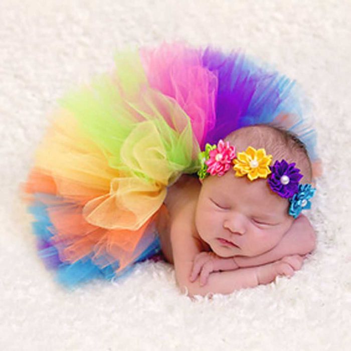 Costum/ set-fusta tutu si bentita- bebelusi- sedinte foto botez