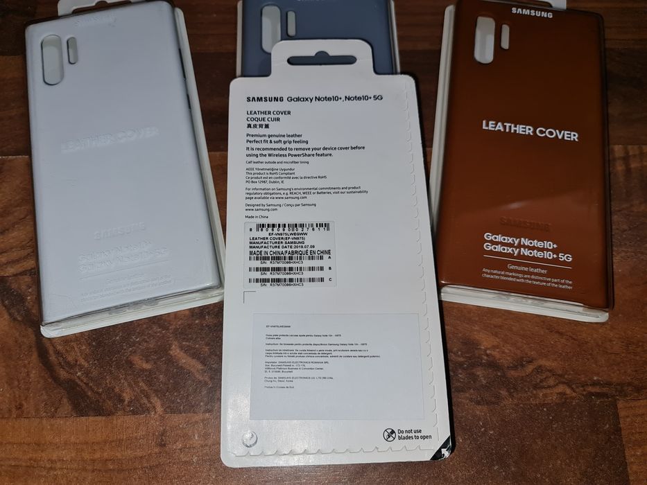 Husa piele originala Samsung Leather Cover Note 10+ Note 10 Plus 4G 5G