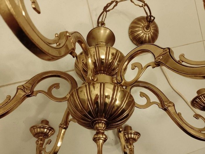 Candelabru in stil francez din bronz masiv piesa de o mărime impozanta