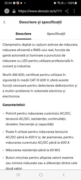 Clampetru AC/DC- 660 A