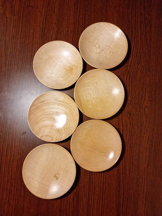 Set de 6 boluri japoneze din lemn
