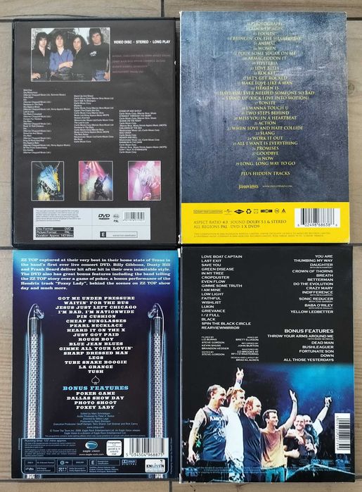 Lot DVD-uri Dio, Pearl Jam, ZZ Top, Def Leppard