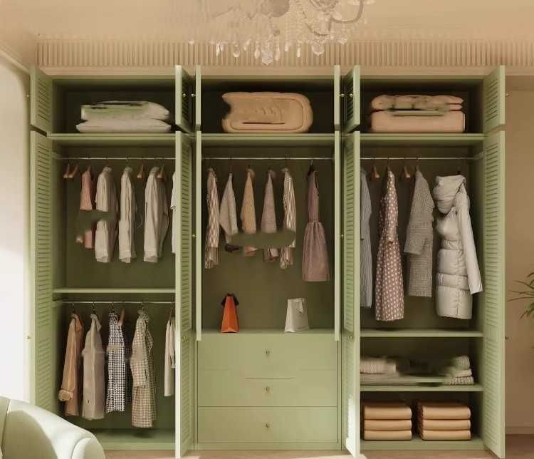 Шкаф для спальни/Zamonaviy rangli shkaf/Шкаф с ящиками/Javonlari bilan