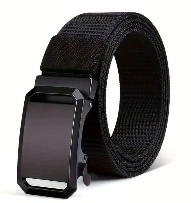 Мъжки тактически плетен колан с автоматична катарама/Работно-ежедневен